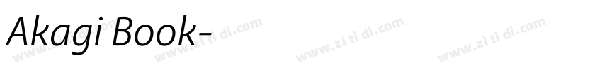 Akagi Book字体转换